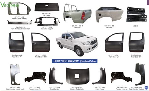 toyota pickup sheet metal|toyota pickup truck parts diagram.